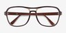 Ray-Ban RB4356V Stateside Brown PlasticEyeglass Frames from EyeBuyDirect, Closed View