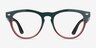 Ray-Ban RB4471V Iris Green Red PlasticEyeglass Frames from EyeBuyDirect, Front View