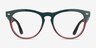 Ray-Ban RB4471V Iris Green Clear Red PlasticEyeglass Frames from EyeBuyDirect, Front View