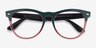 Ray-Ban RB4471V Iris Green Clear Red PlasticEyeglass Frames from EyeBuyDirect, Closed View