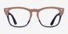 Ray-Ban RB4487V Steve Brown Dark Blue PlasticEyeglass Frames from EyeBuyDirect, Front View