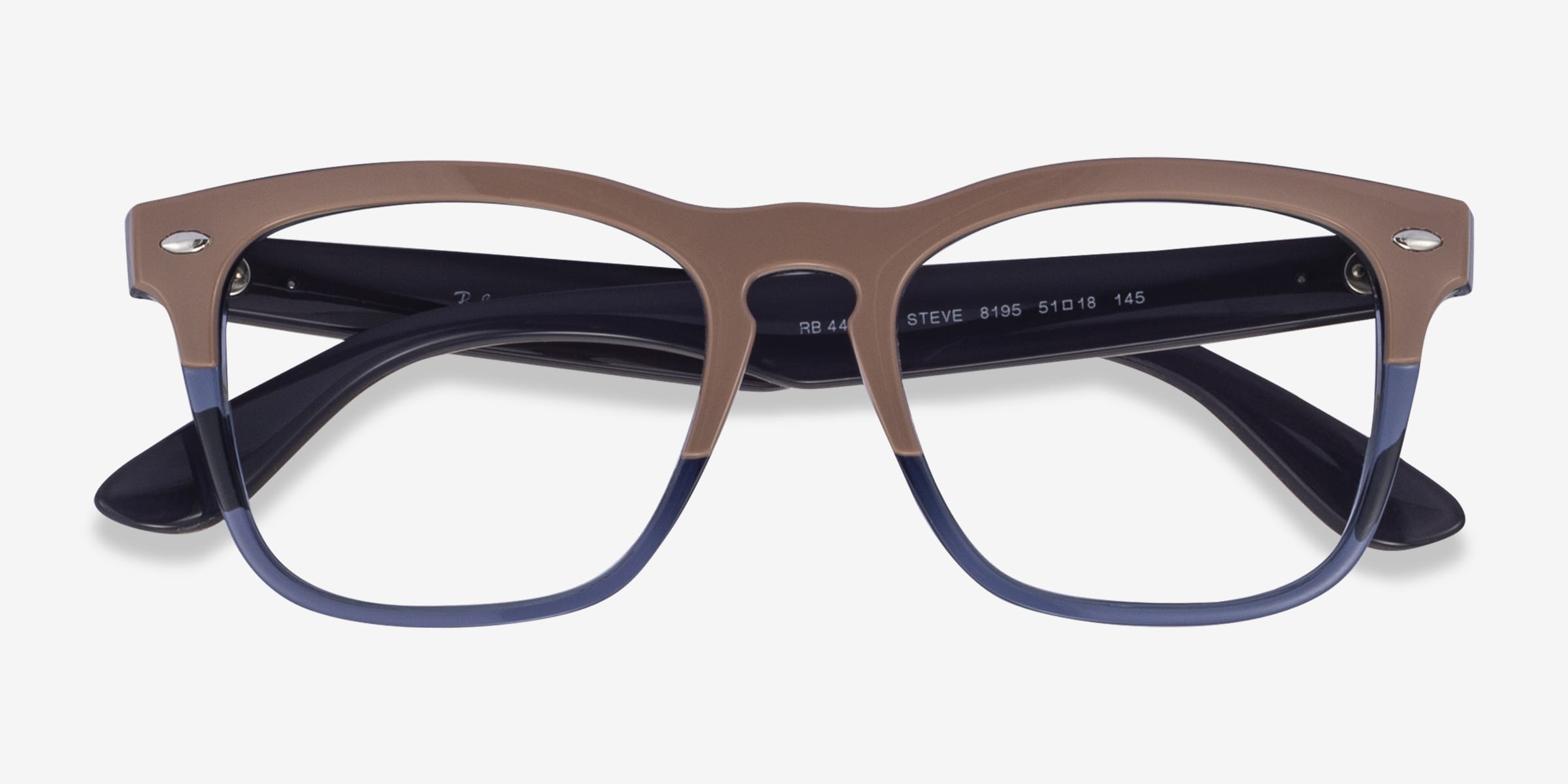 Ray-Ban RB4487V Steve - Carré Brown Dark Blue Monture Lunettes de