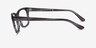 Ray-Ban RB5383 Striped Gray AcetateEyeglass Frames from EyeBuyDirect, Side View