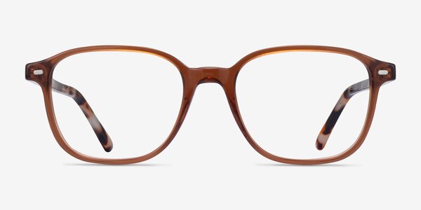 Ray-Ban RB5393 Leonard Clear Brown Acetate Eyeglass Frames