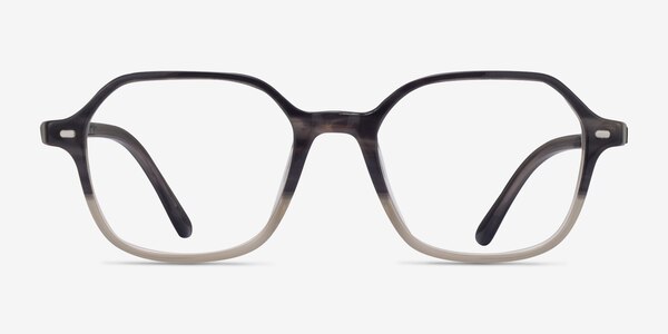 Ray-Ban RB5394 John Striped Gray Tortoise Acetate Eyeglass Frames