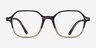 Ray-Ban RB5394 John Striped Gray Tortoise AcetateEyeglass Frames from EyeBuyDirect, Front View