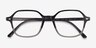 Ray-Ban RB5394 John Striped Gray Tortoise AcetateEyeglass Frames from EyeBuyDirect, Closed View