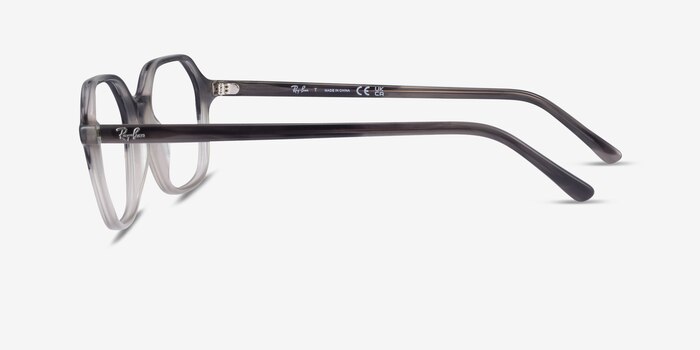 Ray-Ban RB5394 John Gray Clear Tortoise Acetate Eyeglass Frames from EyeBuyDirect