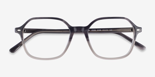 Ray-Ban RB5394 John Gray Clear Tortoise AcetateEyeglass Frames from EyeBuyDirect, Closed View