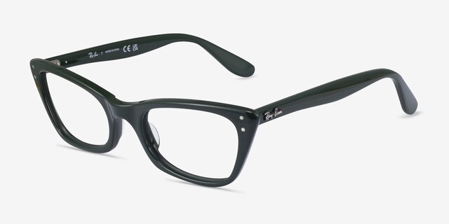 Ray-Ban RB5499 Lady Burbank Green AcetateEyeglass Frames from EyeBuyDirect, Angle View