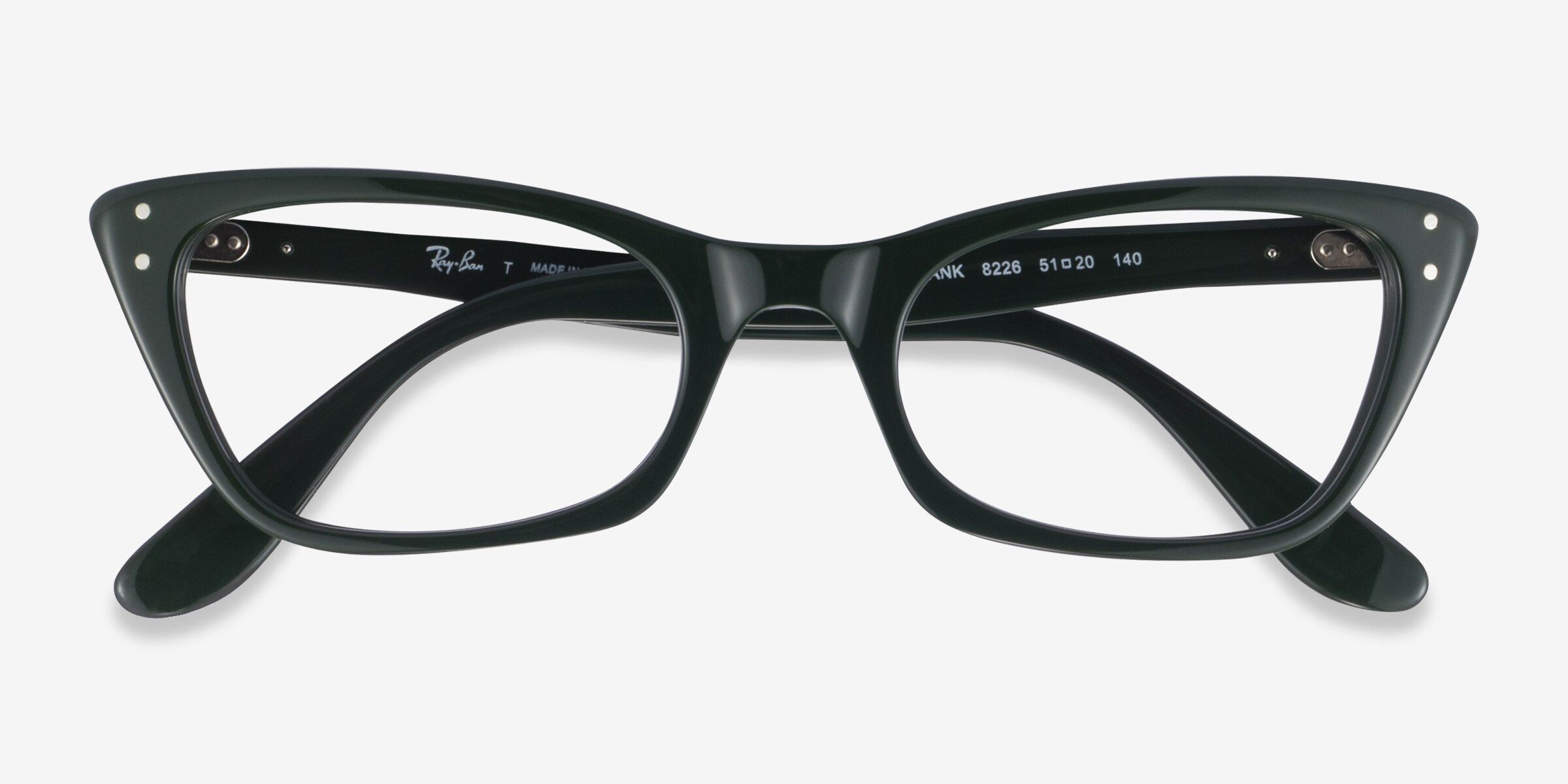 Ray-Ban Women's EyeGlasses Black RB5340 on sale square full Rim eyeframes