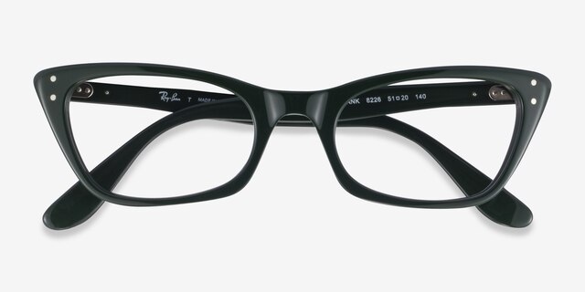 Ray-Ban RB5499 Lady Burbank Green AcetateEyeglass Frames from EyeBuyDirect, Closed View