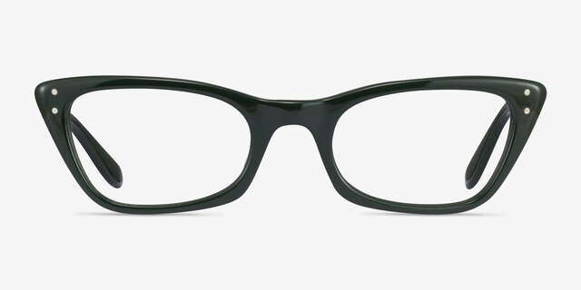 Ray-Ban RB5499 Lady Burbank Shiny Green AcetateEyeglass Frames from EyeBuyDirect, Front View