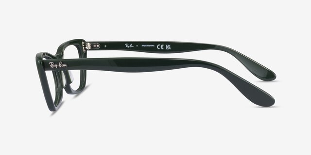 Ray-Ban RB5499 Lady Burbank Shiny Green AcetateEyeglass Frames from EyeBuyDirect, Side View