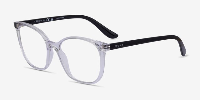 Vogue Eyewear VO5356 Clear PlasticEyeglass Frames from EyeBuyDirect, Angle View