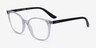 Vogue Eyewear VO5356 Clear PlasticEyeglass Frames from EyeBuyDirect, Angle View