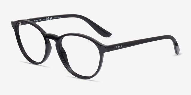 Vogue Eyewear VO5372 Black PlasticEyeglass Frames from EyeBuyDirect, Angle View