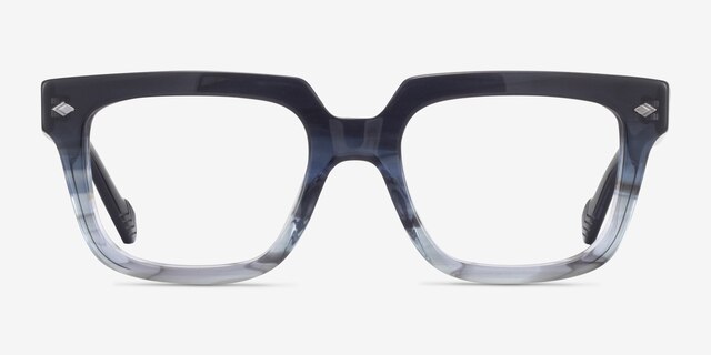 Vogue Eyewear VO5403 Striped Gardient Blue AcetateEyeglass Frames from EyeBuyDirect, Front View