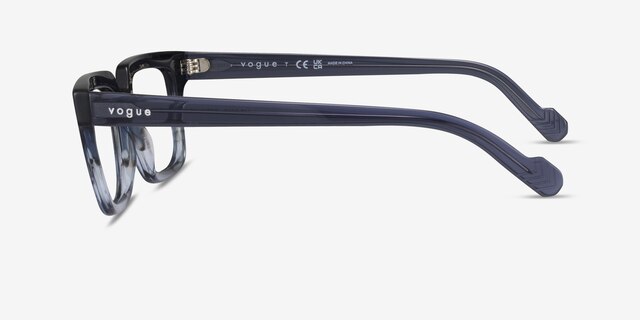 Vogue Eyewear VO5403 Striped Gardient Blue AcetateEyeglass Frames from EyeBuyDirect, Side View