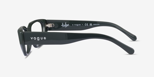 Vogue Eyewear VO5439 Dark Green AcetateEyeglass Frames from EyeBuyDirect, Side View