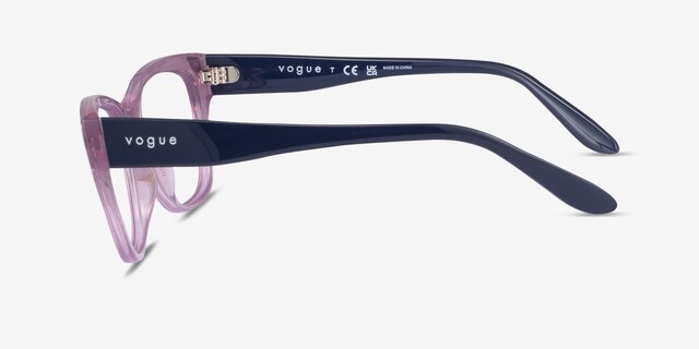 Vogue Eyewear VO5454 Clear Pink PlasticEyeglass Frames from EyeBuyDirect, Side View