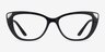 Vogue Eyewear VO5455 Shiny Black PlasticEyeglass Frames from EyeBuyDirect, Front View