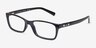 Armani Exchange AX3007 Matte Black PlasticEyeglass Frames from EyeBuyDirect, Angle View
