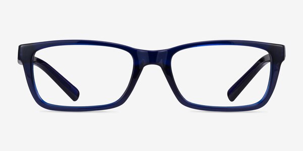 Armani Exchange AX3007 Shiny Transparent Blue Plastic Eyeglass Frames