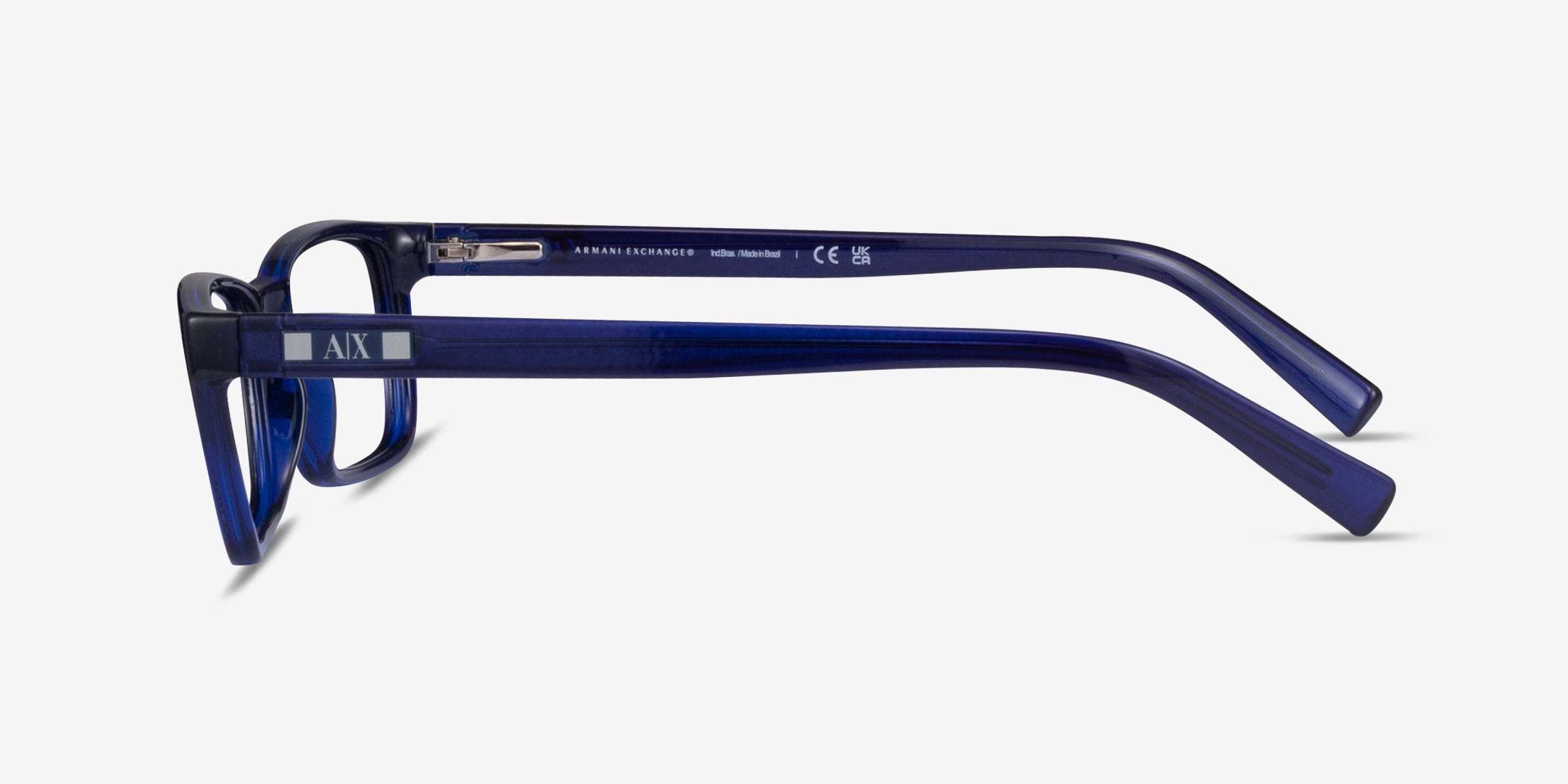 Armani Exchange AX3007 Authentic Eyeglasses Frame 53-17-145 Blue 8018 H6599 Armani Exchange AX3007 Blue Eyeglasses | Includes FREE Rx Lenses main image 3