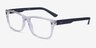 Armani Exchange AX3016 Shiny Crystal PlasticEyeglass Frames from EyeBuyDirect, Angle View