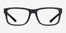 Armani Exchange AX3016 Matte Black PlasticEyeglass Frames from EyeBuyDirect, Front View