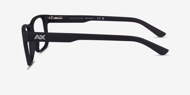 Armani Exchange AX3016 Matte Black PlasticEyeglass Frames from EyeBuyDirect, Side View