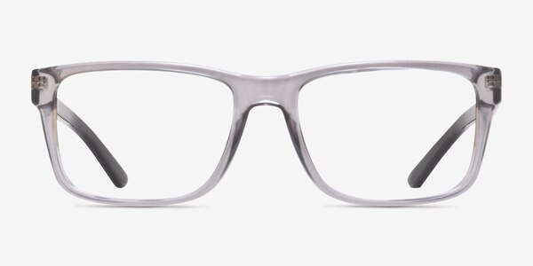 Armani Exchange AX3016 Shiny Transparent Gray Plastic Eyeglass Frames