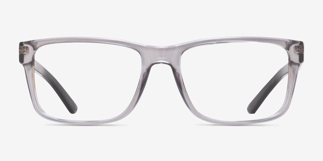 Armani Exchange AX3016 Shiny Transparent Gray PlasticEyeglass Frames from EyeBuyDirect, Front View