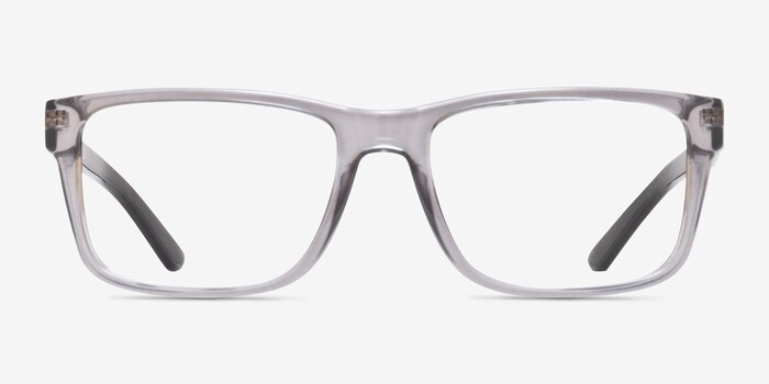 Armani Exchange AX3016 Shiny Transparent Gray Plastique Montures de lunettes de vue d'EyeBuyDirect