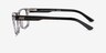Armani Exchange AX3016 Shiny Transparent Gray PlasticEyeglass Frames from EyeBuyDirect, Side View