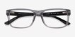Armani Exchange AX3016 Shiny Transparent Gray PlasticEyeglass Frames from EyeBuyDirect, Closed View