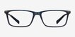 Armani Exchange AX3027 Matte Transparent Blue Alternative MaterialsEyeglass Frames from EyeBuyDirect, Front View