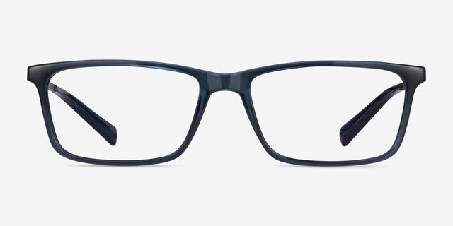 Armani Exchange AX3027 Matte Transparent Blue Eco-friendlyEyeglass Frames from EyeBuyDirect, Front View