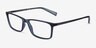 Armani Exchange AX3027 Matte Transparent Blue Eco-friendlyEyeglass Frames from EyeBuyDirect, Angle View