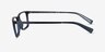 Armani Exchange AX3027 Matte Transparent Blue Eco-friendlyEyeglass Frames from EyeBuyDirect, Side View