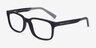 Armani Exchange AX3029 Matte Black PlastiqueMontures de lunettes de vue d'EyeBuyDirect, Vue d'Angle