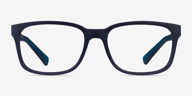 Armani Exchange AX3029 Matte Blue PlasticEyeglass Frames from EyeBuyDirect, Front View