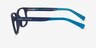 Armani Exchange AX3029 Matte Blue PlasticEyeglass Frames from EyeBuyDirect, Side View