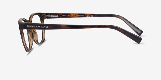 Armani Exchange AX3037 Dark Tortoise PlasticEyeglass Frames from EyeBuyDirect, Side View