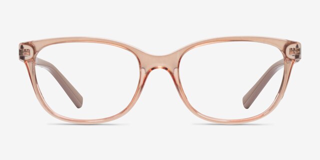 Armani Exchange AX3037 Transparent Champagne PlasticEyeglass Frames from EyeBuyDirect, Front View