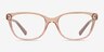 Armani Exchange AX3037 Transparent Champagne PlasticEyeglass Frames from EyeBuyDirect, Front View