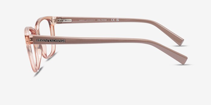 Armani Exchange AX3037 Transparent Champagne Plastic Eyeglass Frames from EyeBuyDirect