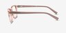 Armani Exchange AX3037 Transparent Champagne PlasticEyeglass Frames from EyeBuyDirect, Side View