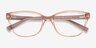Armani Exchange AX3037 Transparent Champagne PlasticEyeglass Frames from EyeBuyDirect, Closed View
